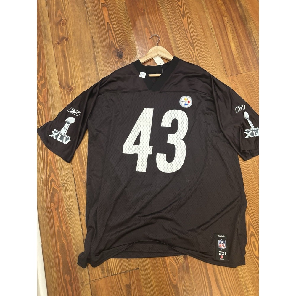 troy polamalu jersey Super Bowl Reebok 2XL *New‎